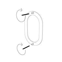 15 cm. Sort Rustfritstl Husnummer "Modern"