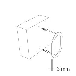15 cm. Sort Rustfritstl Husnummer "Modern"
