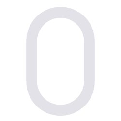 24,5 cm. Hvidt Rustfritstl Husnummer "Modern"