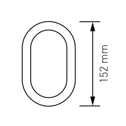 15 cm. Sort Rustfritstl Husnummer "Modern"