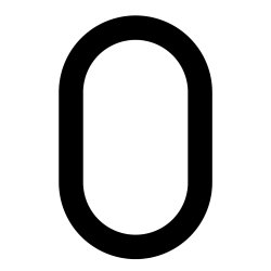 15 cm. Sort Rustfritstl Husnummer "Modern"