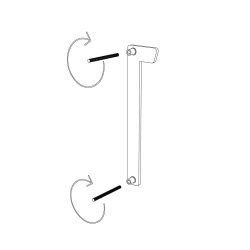 15 cm. Sort Rustfritstl Husnummer "Modern"