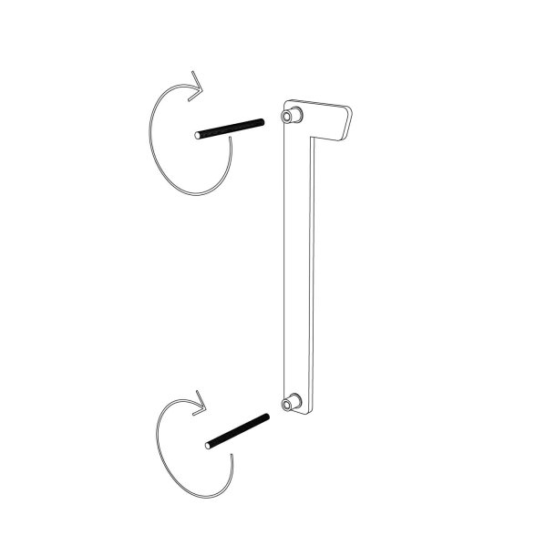 15 cm. Sort Rustfritstl Husnummer "Modern"