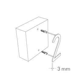 15 cm. Sort Rustfritstl Husnummer "Modern"
