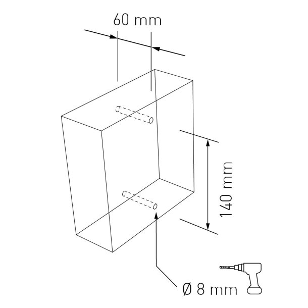 15 cm. Sort Rustfritstl Husnummer "Modern"