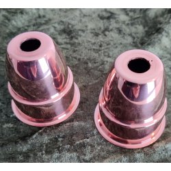 Kobber fatningskjuler - st med 2 stk. - Lav din egen lampependel.