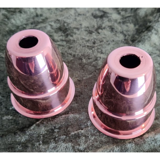 Kobber fatningskjuler - st med 2 stk. - Lav din egen lampependel.