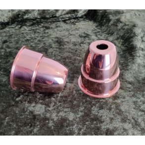 Kobber fatningskjuler - st med 2 stk. - Lav din egen lampependel.