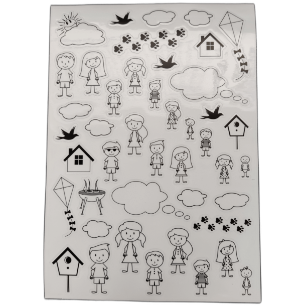 SORTE Postkassestickers - selvklbende