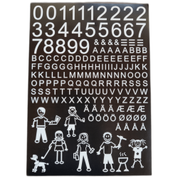 HVIDE Postkassestickers - selvklbende