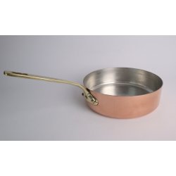 Kobber Sautepande - Dia.: 24,5 cm. - KUN 1 stk.