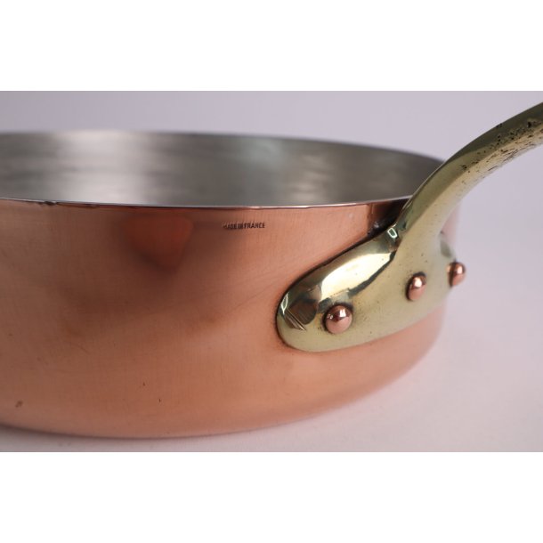 Kobber Sautepande - Dia.: 24,5 cm. - KUN 1 stk.