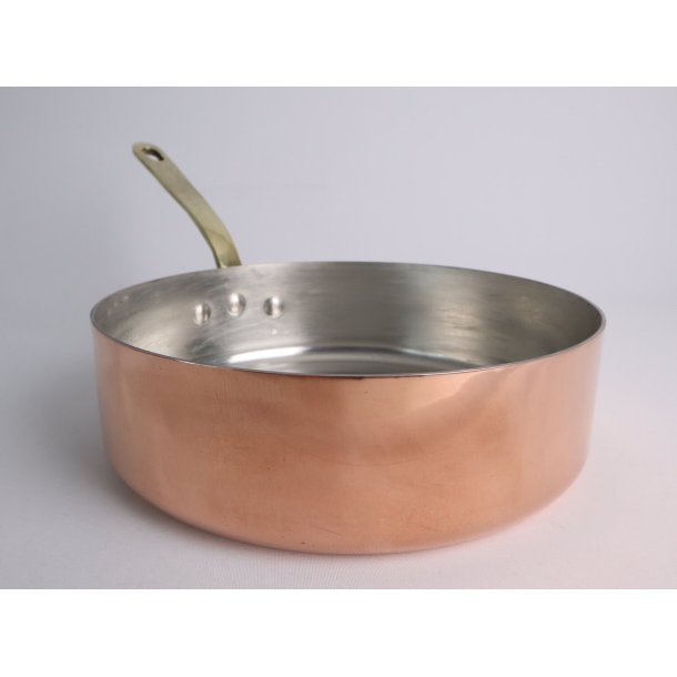 Kobber Sautepande - Dia.: 24,5 cm. - KUN 1 stk.