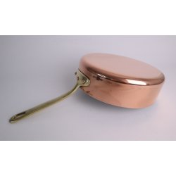 Kobber Sautepande - Dia.: 24,5 cm. - KUN 1 stk.