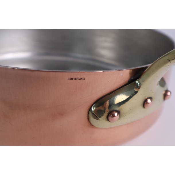 Kobber Sautepande - Dia.: 24,5 cm. - KUN 1 stk.