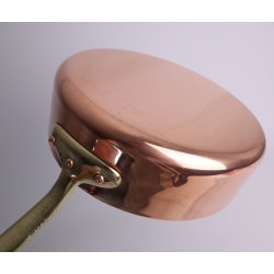 Kobber Sautepande - Dia.: 24,5 cm. - KUN 1 stk.