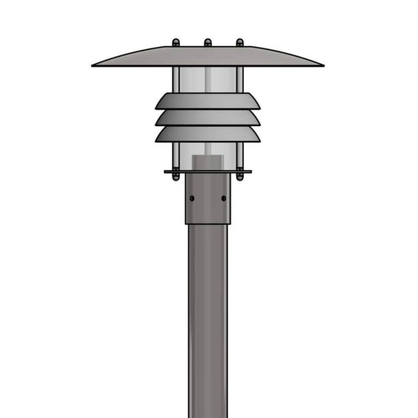 Standerlampe Mike - Galvaniseret