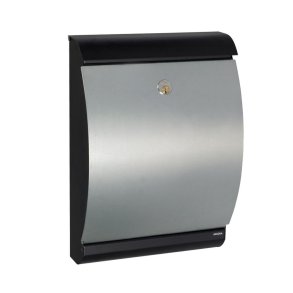 MEFA Trend 300 Puffin postkasse i SORT - Galvaniseret st�l front