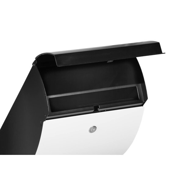 MEFA Penguin postkasse - SORT med HVID front