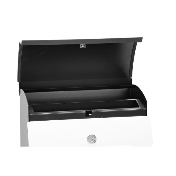 MEFA Penguin postkasse - SORT med GALVANISERET front