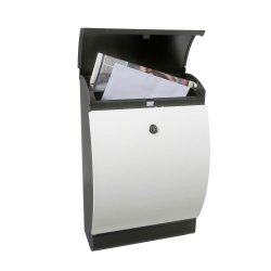 MEFA Penguin postkasse - SORT med HVID front