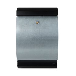 MEFA Penguin postkasse - SORT med GALVANISERET front