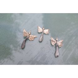 Skytsengel hndlavet i GuldBronze og JernBronze - 3572