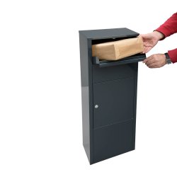 MEFA HAZEL-477 Pakkepostkasse med 6 stifts ls - SORT