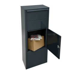 MEFA HAZEL-477 Pakkepostkasse med 6 stifts ls - SORT