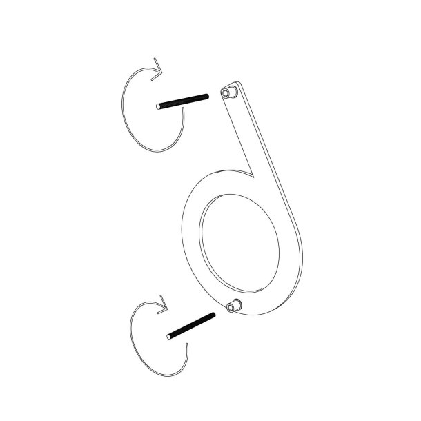 15 cm. Sort Rustfritstl Husnummer "Modern"