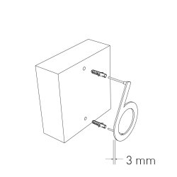 15 cm. Sort Rustfritstl Husnummer "Modern"