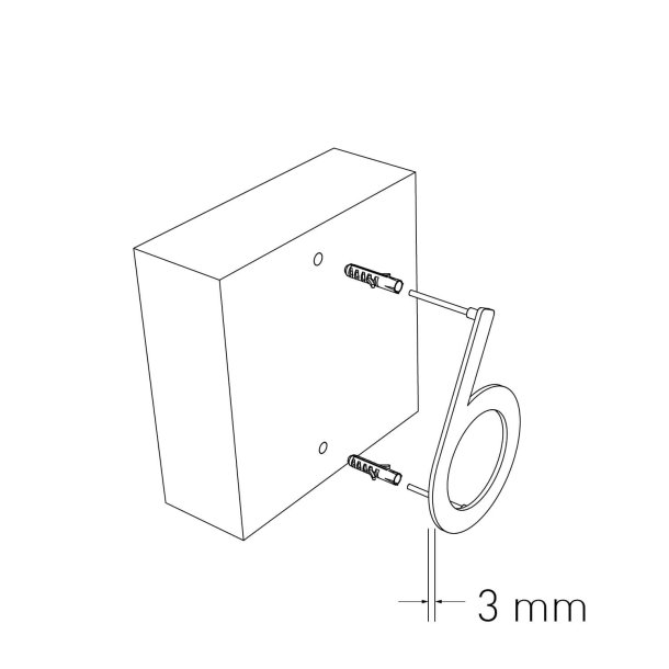 15 cm. Sort Rustfritstl Husnummer "Modern"