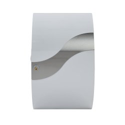 MEFA Wave Postkasse Hvid med Rustfrit st�l B�lge