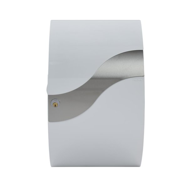 MEFA Wave Postkasse Hvid med Rustfrit st�l B�lge