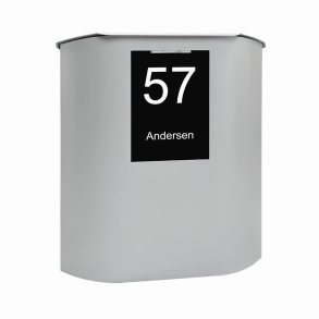 MEFA UFO Postkassen i Hvid Alu