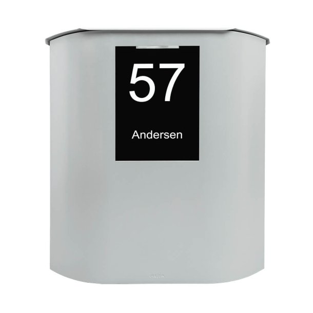 MEFA UFO Postkassen i Hvid Alu