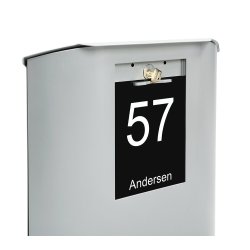 MEFA UFO Postkassen i Hvid Alu