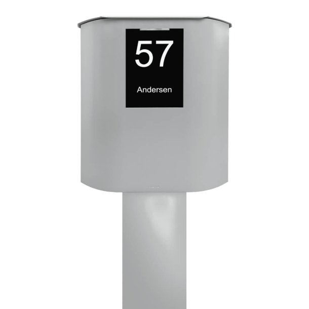 MEFA UFO Postkassen i Hvid Alu