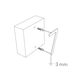 15 cm. Sort Rustfritstl Husnummer "Modern"