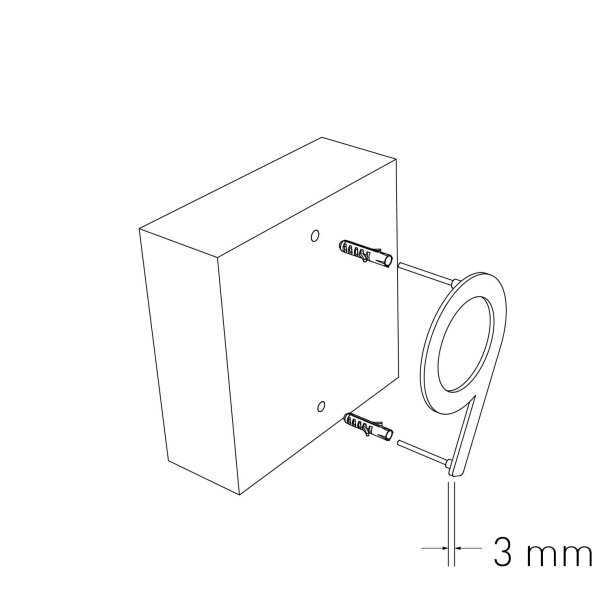 15 cm. Sort Rustfritstl Husnummer "Modern"