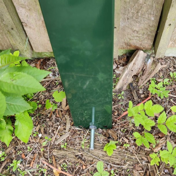 RacingGreen Postkasse-st med Klassisk 948 postkasse - Stander - Hvidt Stickersark