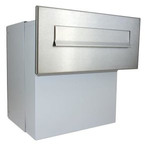 XXL Rustfritstl Indbygnings postkasse - Justerbar Dybde