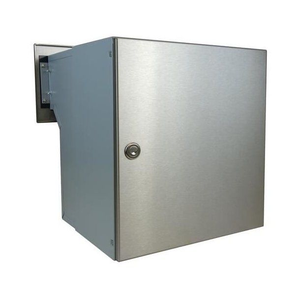 XXL Rustfritstl Indbygnings postkasse - Justerbar Dybde