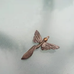 Skytsengel hndlavet i GuldBronze og JernBronze - 3572