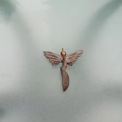 Skytsengel hndlavet i GuldBronze og JernBronze - 3572