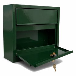 ELEGANCE EXCLUSIVE postkasse - Dansk 6 stift l�s - Klassisk RacingGreen lakering