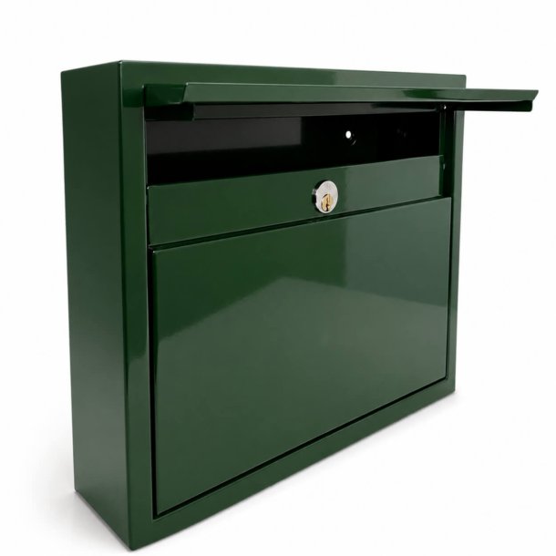 ELEGANCE EXCLUSIVE postkasse - Dansk 6 stift l�s - Klassisk RacingGreen lakering