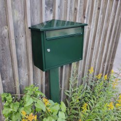 Klassisk Postkasse flot RacingGreen lakering til boligen - GA05 GLORI