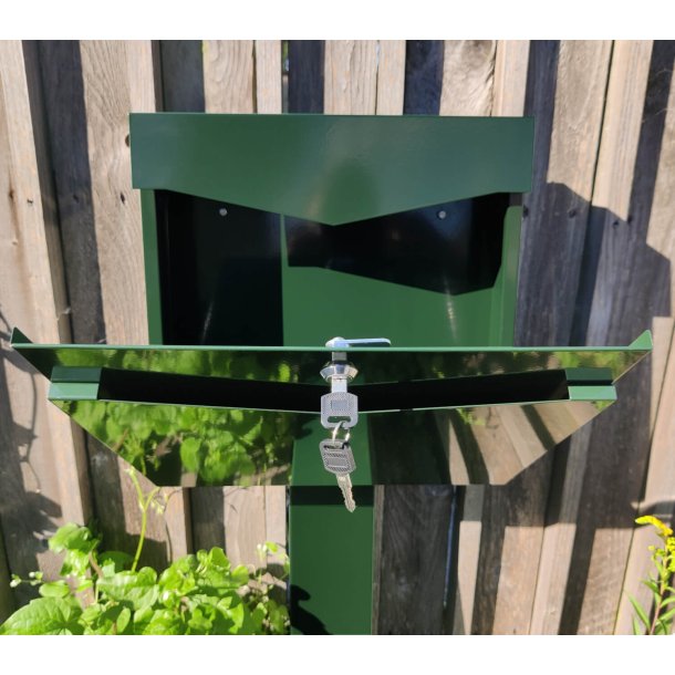 GLORI Moderne Postkasse model "51" - RacingGreen
