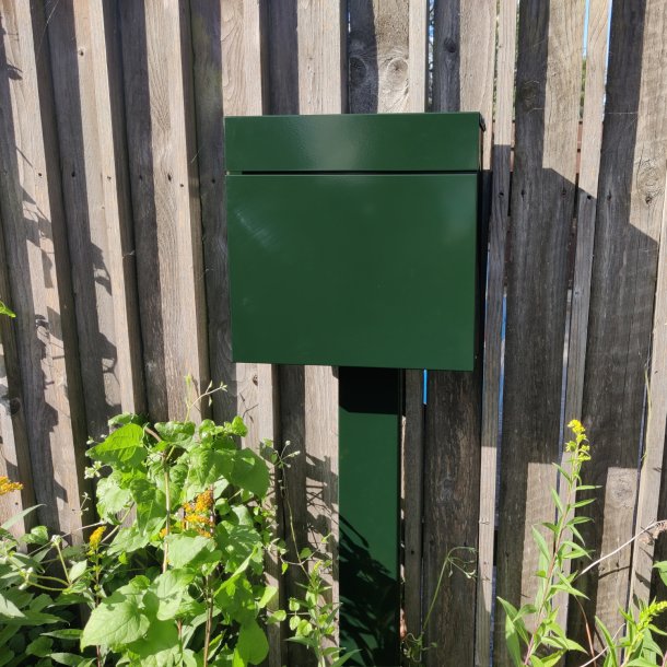 Billig Kolonihavepostkasse "52" i Klassisk Racing Green.